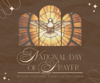 Elegant Day of Prayer Facebook Post Design