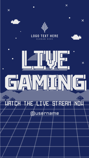 Retro Live Gaming Facebook story Image Preview