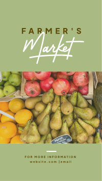 Organic Market Instagram Story Design