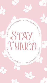 Floral Anniversary Giveaway Facebook Story Design