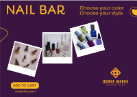 Nail Bar Postcard Image Preview