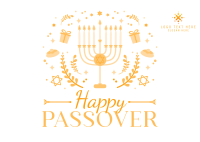 Passover Day Event Postcard Design