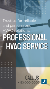 Professional HVAC Services YouTube Short Design