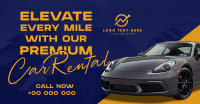 Modern Premium Car Rental Facebook ad Image Preview