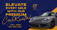 Modern Premium Car Rental Facebook ad Image Preview