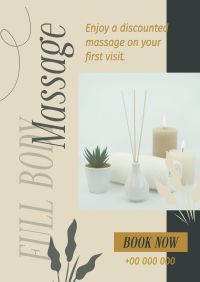 Relaxing Massage Therapy Poster Design