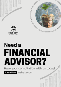 Professional Financial Advisor Poster Image Preview