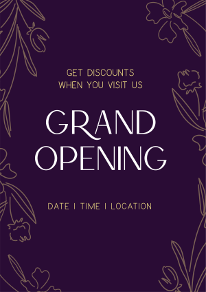 Floral Grand Opening Flyer Image Preview