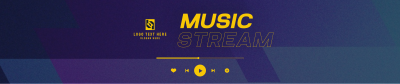 Music Player Stream SoundCloud banner Image Preview