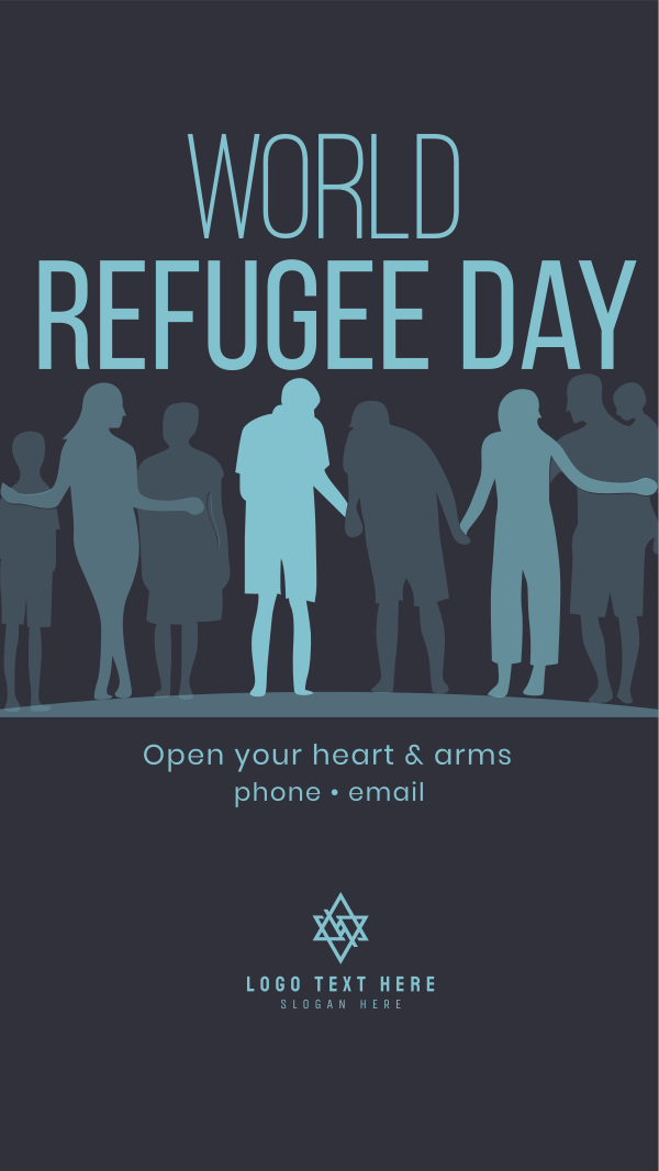 Family Refugees Instagram Story Design Image Preview