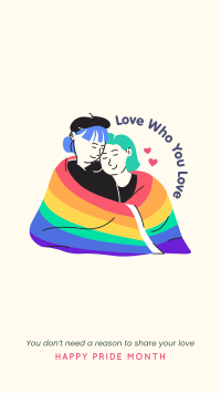 Love Who You Love Facebook Story Design