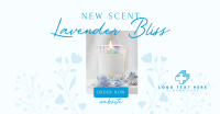 Lavender Bliss Candle Facebook Ad Design
