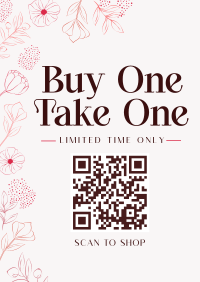 Elegant Floral Sale Poster Image Preview