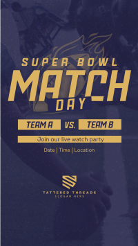 Superbowl Match Day TikTok Video Image Preview