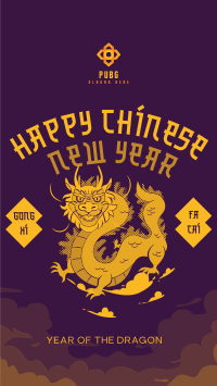 Chinese Dragon Year Instagram Story Design