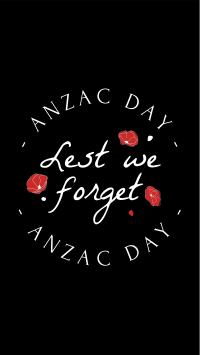 Anzac Day Emblem Facebook Story Design