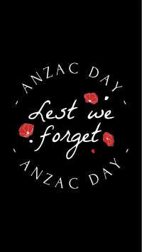 Anzac Day Emblem Facebook story Image Preview