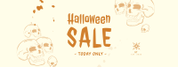 Halloween Skulls Sale Facebook Cover Image Preview