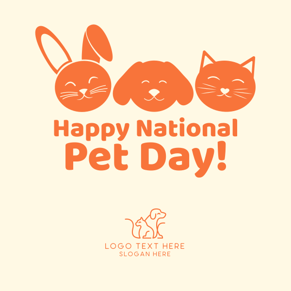 National Pet Day Instagram Post Design Image Preview