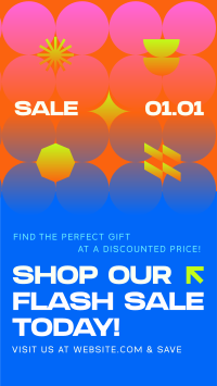 Geometric Gradient Weekend Sale TikTok Video Image Preview