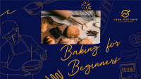 Beginner Baking Class Facebook Event Cover Design