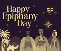 Happy Epiphany Day Facebook Post Design
