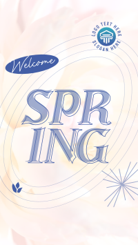 Floral Welcome Spring TikTok video Image Preview