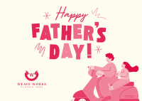 Quirky Father's Day Postcard Image Preview