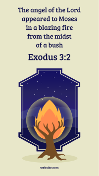 Burning Bush Facebook story Image Preview