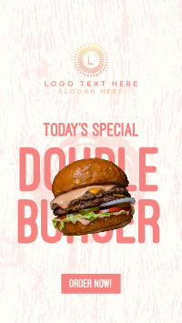 Double Burger Instagram story Image Preview