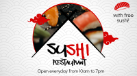 Sushi Platter Facebook event cover | BrandCrowd Facebook event cover Maker