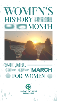 Women's History March Facebook Story Design