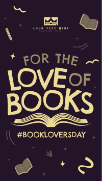 Book Lovers Doodle Instagram reel Image Preview