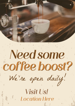 Coffee Customer Engagement Poster Image Preview