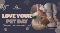 Pet Loving Day Animation Design