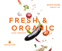 Fresh Vegetables Facebook Post Design