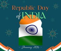 Indian National Republic Day Facebook Post Design