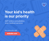 Pediatric Health Care Facebook Post Design