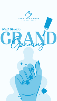 Nail Salon Opening Instagram reel Image Preview