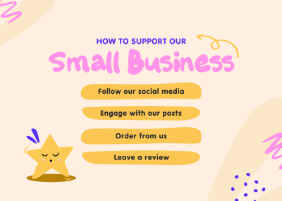 Support Small Business Postcard Image Preview