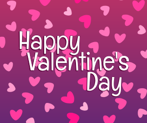 Pink Valentine Confetti Facebook post