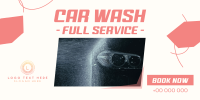 Carwash Full Service Twitter Post Design