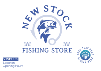 Fishing Store Postcard Design