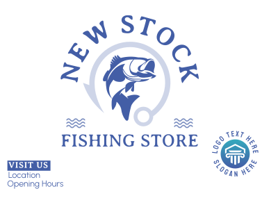 Fishing Store Postcard Image Preview