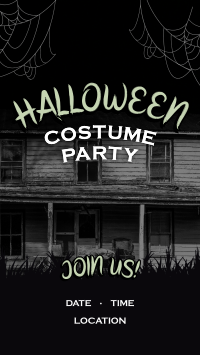 Haunted Halloween Party Instagram Reel Design