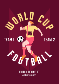 Football World Cup Tournament Poster Design