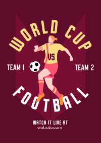 Football World Cup Tournament Poster Image Preview