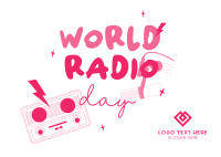 World Radio Day Postcard Design