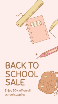 Back to School Sale Facebook story Image Preview