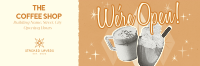 Midcentury Modern Coffee Shop Twitter Header Image Preview